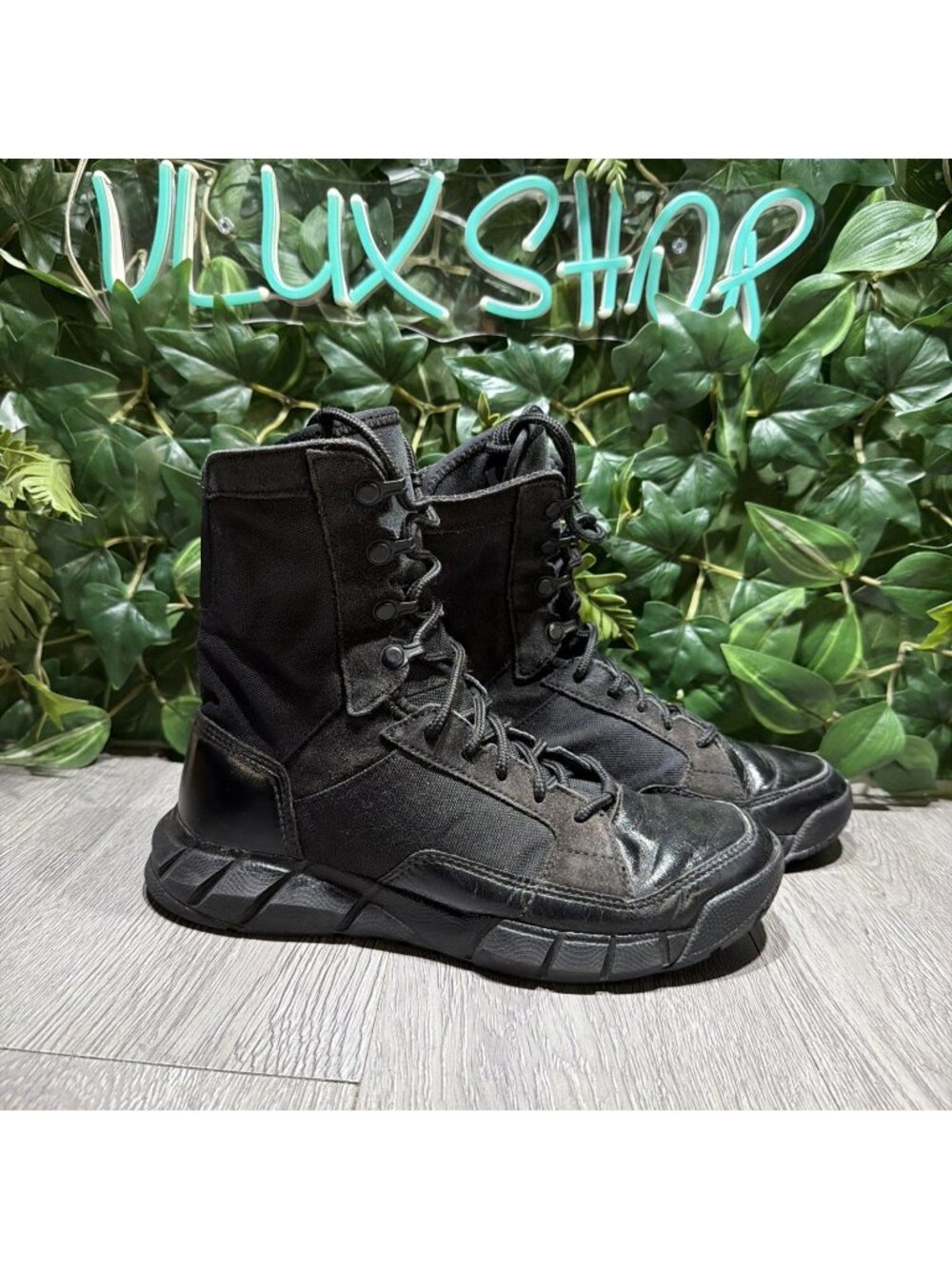 Oakley Coyote Boots Mens 6.5 Women 8 Black Light Assault Combat